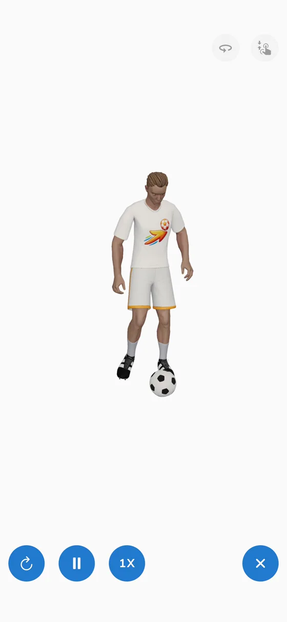 A drill shown by the 3D avatar