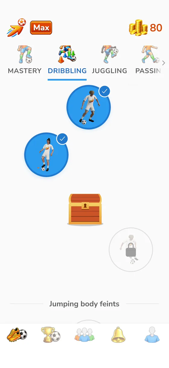 Coins from a chest, a new jersey, trophies and a monthly league